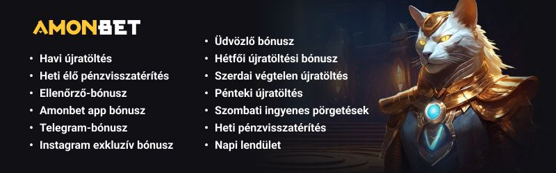 Amonbet kaszinó bónuszok