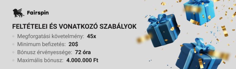 Fairspin Casino bónuszok feltételei