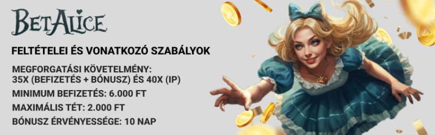  Betalice Casino bónuszok feltételei