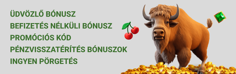 Bison kaszinó bónuszok