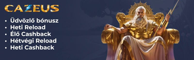 Cazeus Casino bónuszok