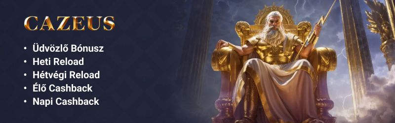Cazeus Casino bónuszok