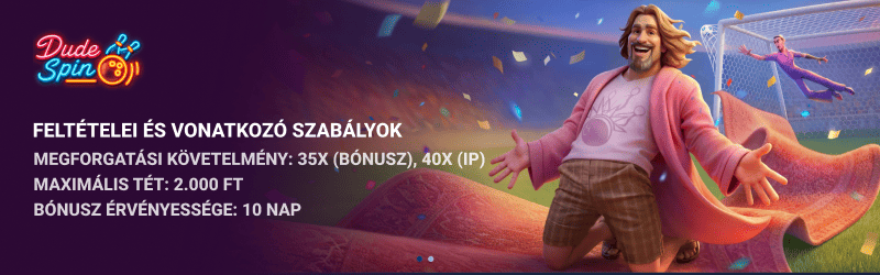 Dudespin Casino bónuszok feltételei