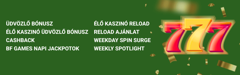 Hotslots Casino bónusztípusok