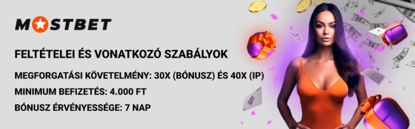 Mostbet Casino bónuszok feltételei