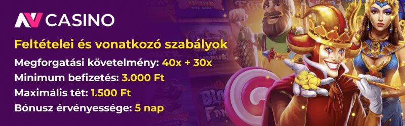NV Casino bónuszok feltételei