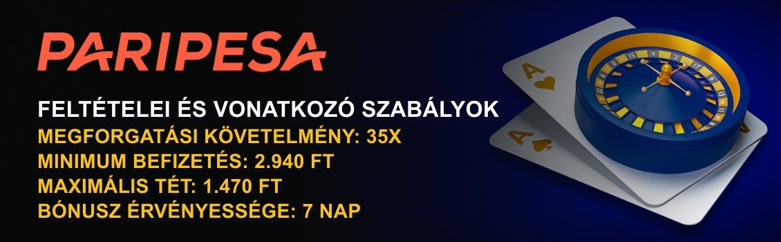 Paripesa Casino bónuszok feltételei