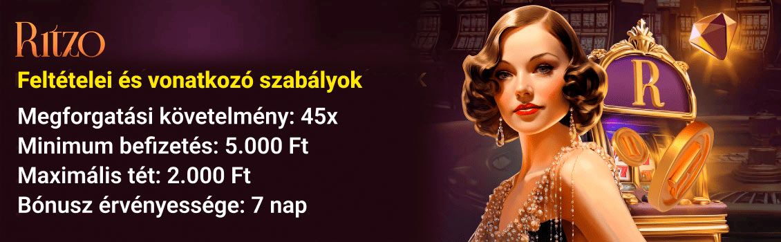 Ritzo Casino bónuszok feltételei