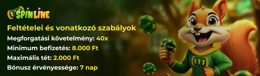 Spinline Casino bónuszok feltételei