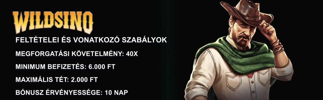 Wildsino Casino bónuszok feltételei