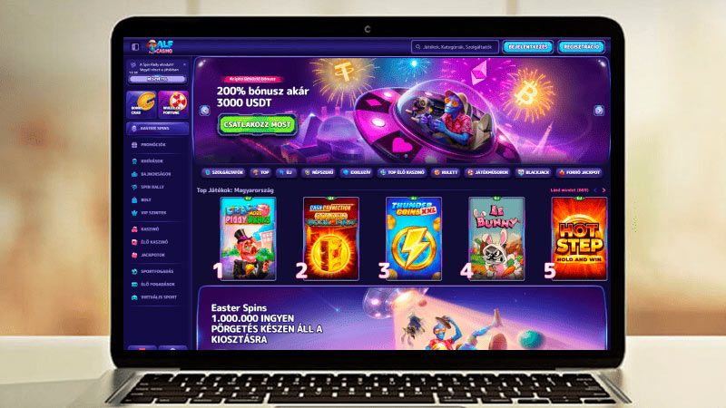 AlfCasino online kaszinó főoldal