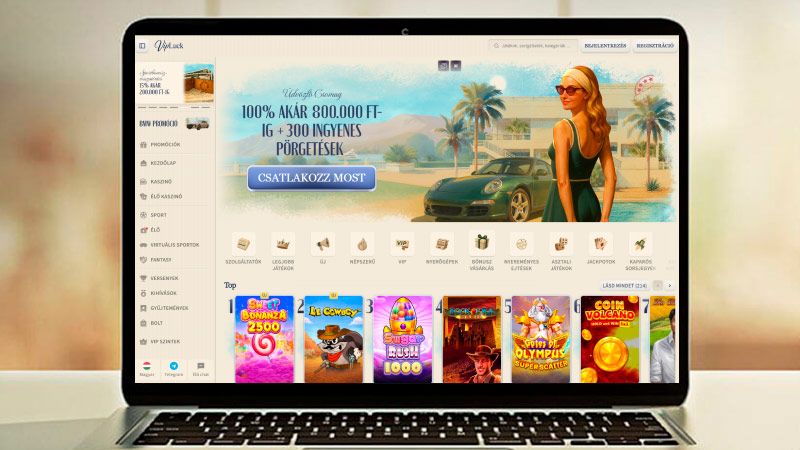 VipLuck online kaszinó főoldal
