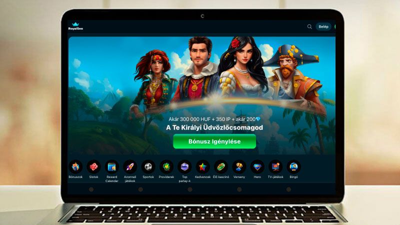 RoyalSea online kaszinó élő játékok oldal
