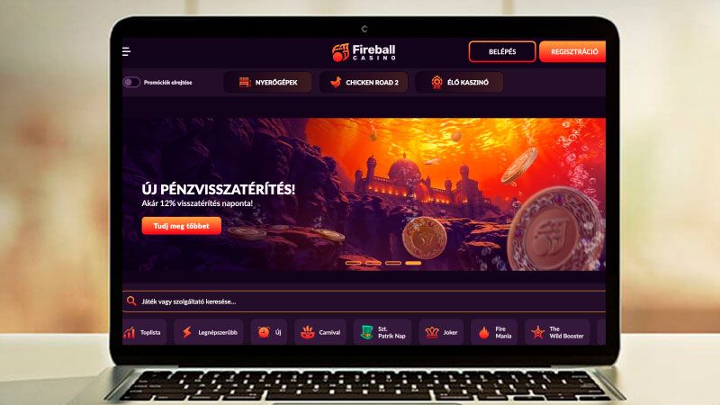 Fireball online kaszinó élő Blackjack oldal