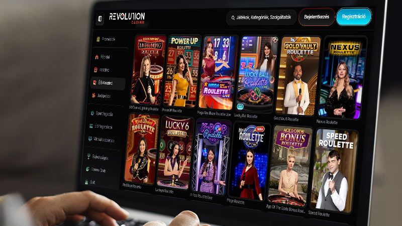 Revolution Casino élő rulett oldal