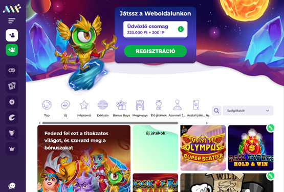 Alf Kaszinó főoldal