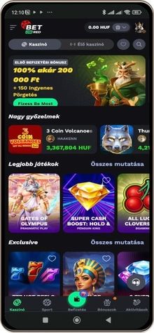 Betonred főoldal mobilon