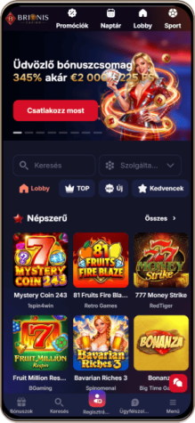 Brionis Casino mobil