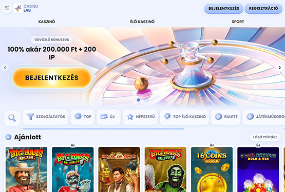 CasinoLab főoldal