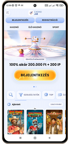 CasinoLab kaszinó mobiltelefonon