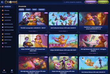 Casombie Kaszinó promóciós oldal