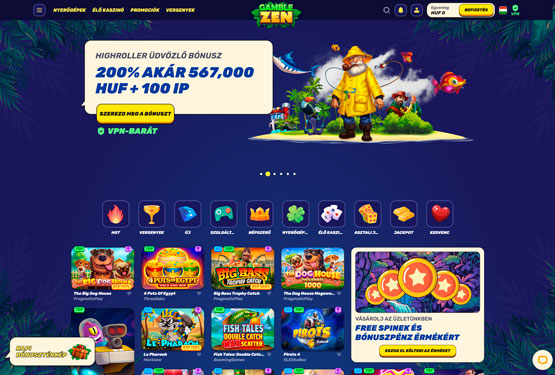 Gamblezen Casino főoldal
