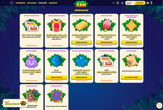 Gamblezen Casino bónuszokat