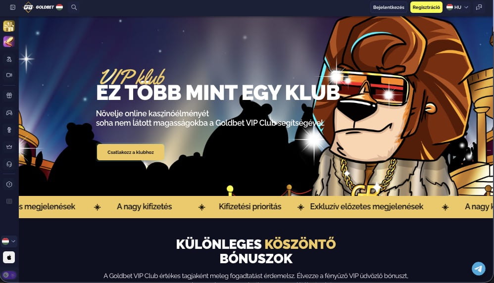 Goldbet Kaszinó Üdvözlő Bónusz