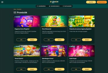 Lemon kaszinó játékok