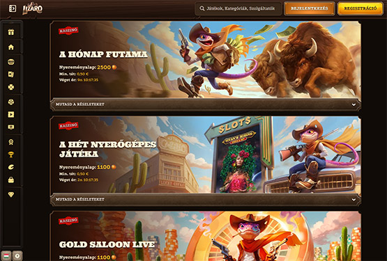 Lizaro Kaszinó bajnokságok