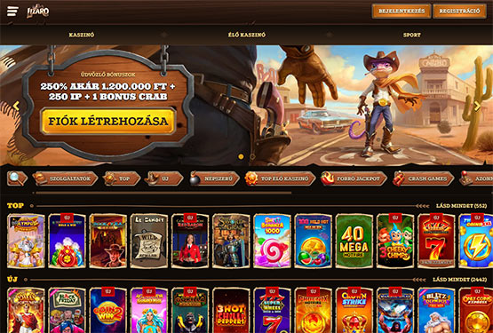 Lizaro Kaszinó főoldal