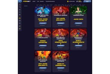 Powbet – Akciók