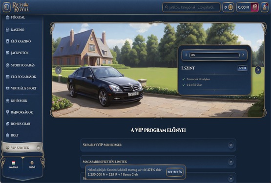 Rich Royal Kaszinó VIP
