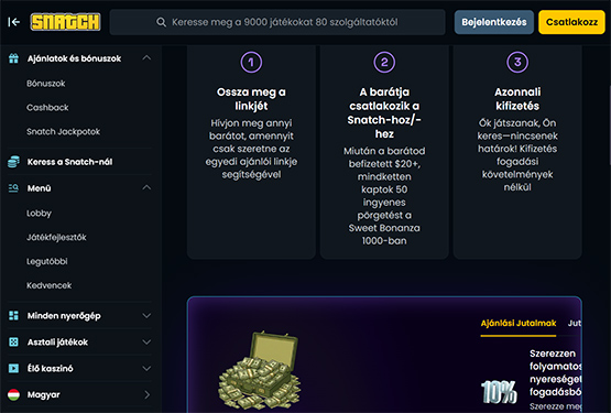 Snatch Kaszinó VIP