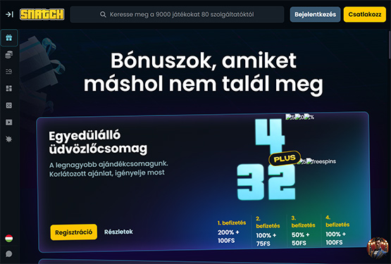 Snatch Kaszinó bónuszokat