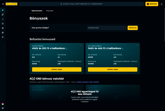 Snatch Kaszinó bónuszokat