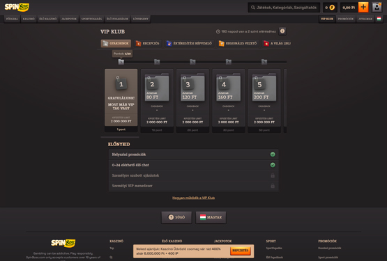 SpinBoss Casino VIP