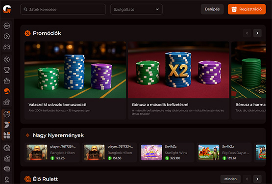 Wageon Kaszinó főoldal