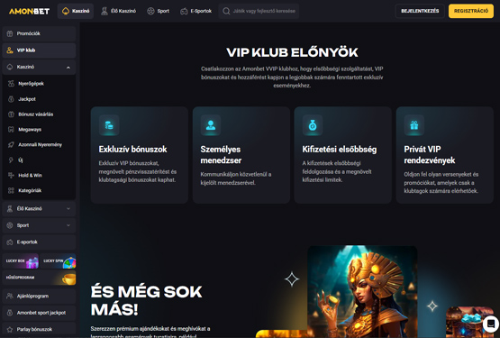 Amonbet Kaszinó VIP
