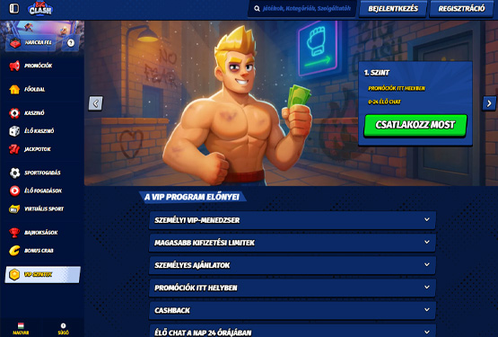 BigClash Kaszinó VIP