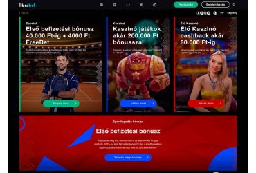 LibraBet Kaszinó – főoldal.