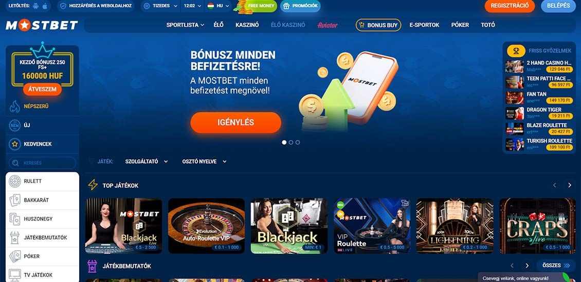 Pillanatkép a Mostbet Casino regisztrációs folyamatáról 1 lépés