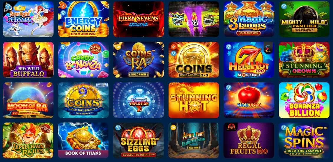 listája rések Mostbet Casino