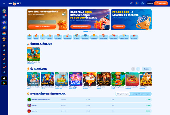 MrBet Casino főoldal
