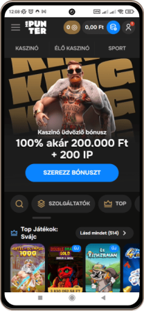 MrPunter kaszinó mobiltelefonon