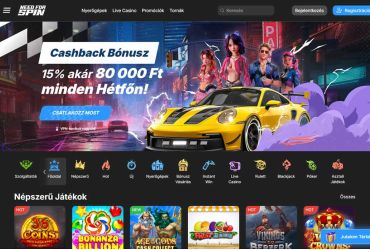 Need for Spin casino előcsarnok