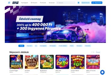 Need for Spin casino - előcsarnok