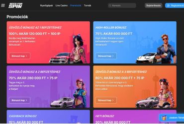 Need for Spin casino akciók listája