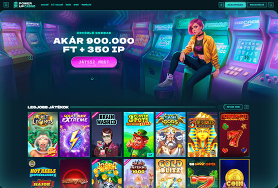 PowerUp Casino főoldal