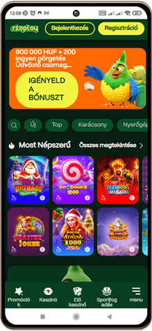 Rioplay kaszinó főoldal mobilon